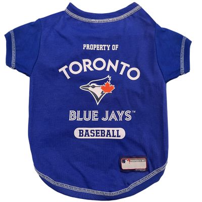 MLB Tee Shirt for Dogs & Cats - Toronto Blue Jays Dog T-Shirt, X-Small.