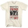 American Classics Foreigner 80s Band Live Tour Poster Adult Short Sleeve T-Shirts Graphic Tees Beige view 1