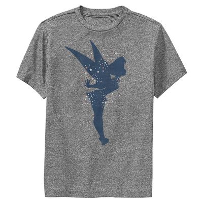 Disney Boy's Tink Americana T-Shirt, Charcoal Heather, Small