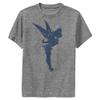 Disney Boy's Tink Americana T-Shirt, Charcoal Heather, Small view 1