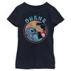 Disney Girl's Lilo and Stitch Ohana T-Shirt, Navy, X-Large view 1