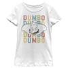Disney girls Disney Dumbo Dumbo Face Short Sleeve Tee T Shirt, White, X-Small US view 1