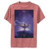 Disney Boy's Aladdin Live Action Poster T-Shirt, Red Heather, X-Large view 1