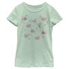Disney girls Disney Dumbo Ditsy Dumbo Short Sleeve Tee T Shirt, Mint, X-Small US view 1