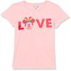 Disney girls Disney Minnie Mouse Minnie Pride Love Short Sleeve Tee T Shirt, Light Pink, X-Small US view 1