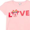 Disney girls Disney Minnie Mouse Minnie Pride Love Short Sleeve Tee T Shirt, Light Pink, X-Small US view 2