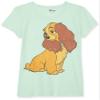 Disney Girl's Lady Vintage T-Shirt, Mint, Small view 1