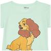 Disney Girl's Lady Vintage T-Shirt, Mint, Small view 2