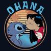 Disney girls Disney Lilo & Stitch Lilo and Stitch Ohana Short Sleeve Tee T Shirt, Navy Blue, X-Small US view 2