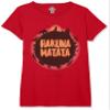 Disney Girl's Hakuna Matata Sun T-Shirt, Red, Small view 1