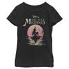 Disney girls Disney Princesses Mermaid Moon Short Sleeve Tee T Shirt, Black, X-Small US view 1