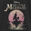 Disney girls Disney Princesses Mermaid Moon Short Sleeve Tee T Shirt, Black, X-Small US view 2