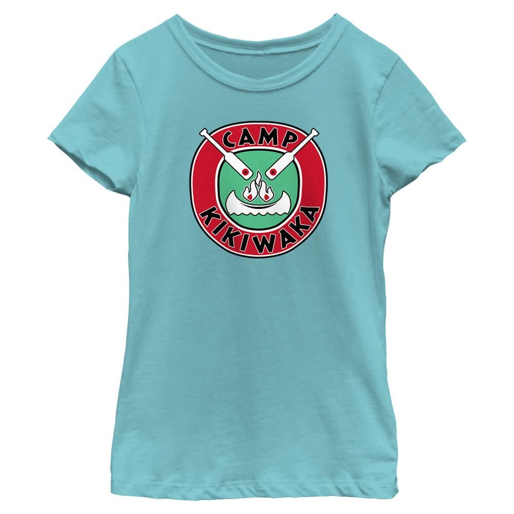 Disney Girl's Camp Kikiwaka T-Shirt, Tahiti Blue, Small