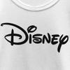 Disney girls Disney Logo Basic Disney Logo Short Sleeve Tee T Shirt, White, X-Small US view 2