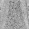Disney Girl's Princess Group T-Shirt, Athletic Heather, X-Small view 2