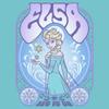 Disney girls Disney Frozen Elsa Gig Short Sleeve Tee T Shirt, Tahiti Blue, Small US view 2