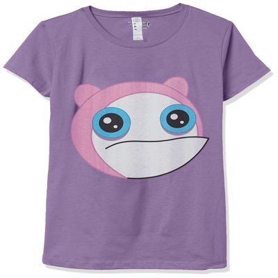 Disney Girl's Large Meap T-Shirt, Pur Berry