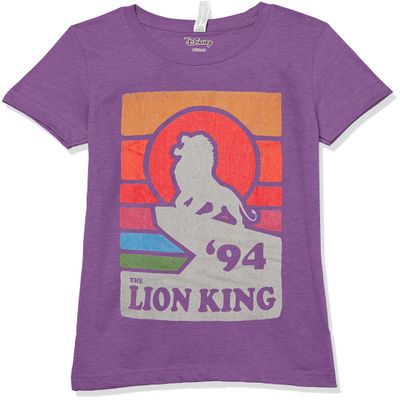 Disney Girl's Vintage Pride T-Shirt, Pur Berry, Medium