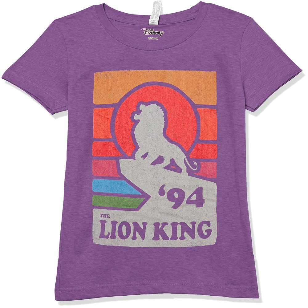 Disney Girl's Vintage Pride T-Shirt, Pur Berry, Medium
