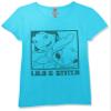 Disney Girl's Lilo and Stitch Snap T-Shirt, Tahi Blue, Medium view 1