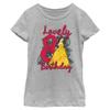 Disney Girl's Belle 8TH Birthday T-Shirt, Athletic Heather, Small view 1