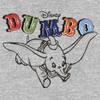 Disney girls Disney Dumbo Dumbo Flying Circus Short Sleeve Tee T Shirt, Athletic Heather, X-Small US view 2
