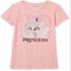 Disney Girl's Princess Heart T-Shirt, Pink, X-Small view 1