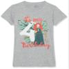 Disney girls Disney Princesses Merida Fourth Birthday Short Sleeve Tee T Shirt, Athletic Heather, X-Small US view 1