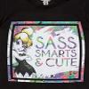 Disney Girl's Sassy and Cute T-Shirt, Black, X-Large view 2