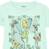 Disney Girl's Tinker Bell T-Shirt, Mint, Small view 2