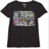 Disney Girl's Pop Princesses T-Shirt, Black, Large view 1
