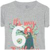 Disney Girl's Merida Sixth Birthday T-Shirt, Athletic Heather, Large view 2