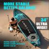 MYBOAT 11'6"34"6" Extra Wide Inflatable Paddle Board for Fishing, Stand Up Paddle Board, Sup Board with Fishing Rod Holder, Kayak Seat, 3 Removable Fins, Hand Pump, Strong Paddle, Camera Mount view 4