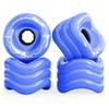 Shark Wheel 72mm 78a Longboard Cruising Wheels, DNA Formula, Set of 4 Wheels (Ibiza Blue, 72mm) view 1