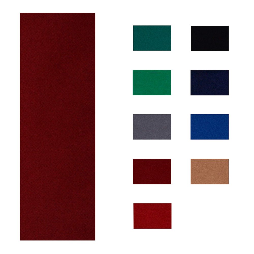 Accuplay 19 oz Pre Cut Pool Table Felt - Billiard Cloth Burgundy for 7' Table