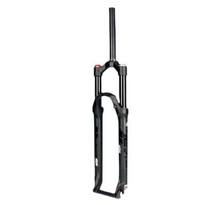 Jejy Ultralight Front Fork Magnesium Alloy Double Air Chamber Black 26/27.5 Inch Mountain Bicycle Pressure Suspension Forks (Color : Double Air Fork, Size : 27.5)