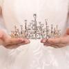 Wekicici Crystal Crown Rhinestone Tiara Gold Princess Queen Headband for Birthday Pageant Costume Crown Bridal Crowns For Wedding Halloween for Women(Gold) view 2