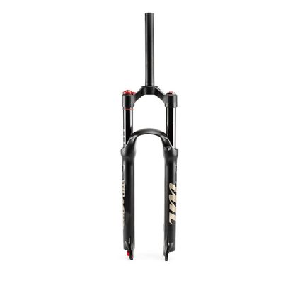 Jejy Magnesium Alloy Front Forks Bicycle 26/27.5/29 Inch, Disc Brake 1-1/8" Straight/Tapered Tube Suspension Forks Mountain Bike (Color : Straight Manual Lockout, Size : 27.5)
