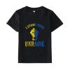 POLG Toddler Ukraine T-Shirt Baby Kids Boys Girls Support Ukraine I Stand with Ukraine Ukrainian Flag T Shirts Tee Tops 1-7Y (Black #1, 4-5 Years) view 4