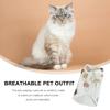 balacoo Adorable Strawberry Print Shirt for Cats and Small Dogs Lightweight Cartoon Pet Apparel Comfortable Design for Easy Wear for view 3