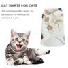 balacoo Adorable Strawberry Print Shirt for Cats and Small Dogs Lightweight Cartoon Pet Apparel Comfortable Design for Easy Wear for view 4