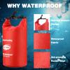 WELL-STRONG Emergency First Aid Kit for Boating & Marine Safety Waterproof Medical Supplies with Roll Top Design for Fishing, Kayaking Red view 3