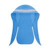Breathable Cycling Skull Cap Sweat Wicking Beanie Cap Doo Dew Rags Anti-UV Bandana Head Wrap Under Helmet Liner (Blue with Reflective Stripe) view 4