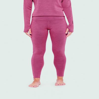 Terramar Women's Standard Ultra Merino Pants, Dusty Berry, X-Large