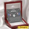 Mom Necklace, New Mommy Necklace, Gift From Mom To Be Baby Bump, New Mom, First Time Mom Pregnancy, Necklace Gift Box, Small Jewelry Gift Box, Card Box, Birthday Gift Necklace, Mothers Day Gifts (Luxu view 2