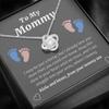 Mom Necklace, New Mommy Necklace, Gift From Mom To Be Baby Bump, New Mom, First Time Mom Pregnancy, Necklace Gift Box, Small Jewelry Gift Box, Card Box, Birthday Gift Necklace, Mothers Day Gifts (Luxu view 3