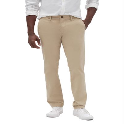 GAP Mens Essential Slim Fit Khakis, Iconic Khaki, 40W x 32L US