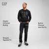 GAP Mens Straight Taper Fit Jeans, Washed Black, 34W x 30L US view 3