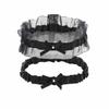 Aksod Lace Leg Garter Black Bowknot Thigh Garter Set Harness Bridal Wedding Body Jewelry for Woemen and Girls 2Pcs (Style D) view 1