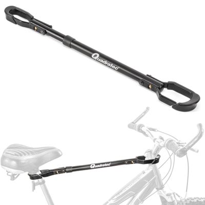 Quadratec Adjustable Bike Bar Adapter for Bike Rack - Bike Rack Accessories Bike Bar Bike Rack Crossbar Adapter Bike Rack Top Tube Adapter Bicycle Bar for Bike Rack - Adjust from 23.5 to 31.5 inches